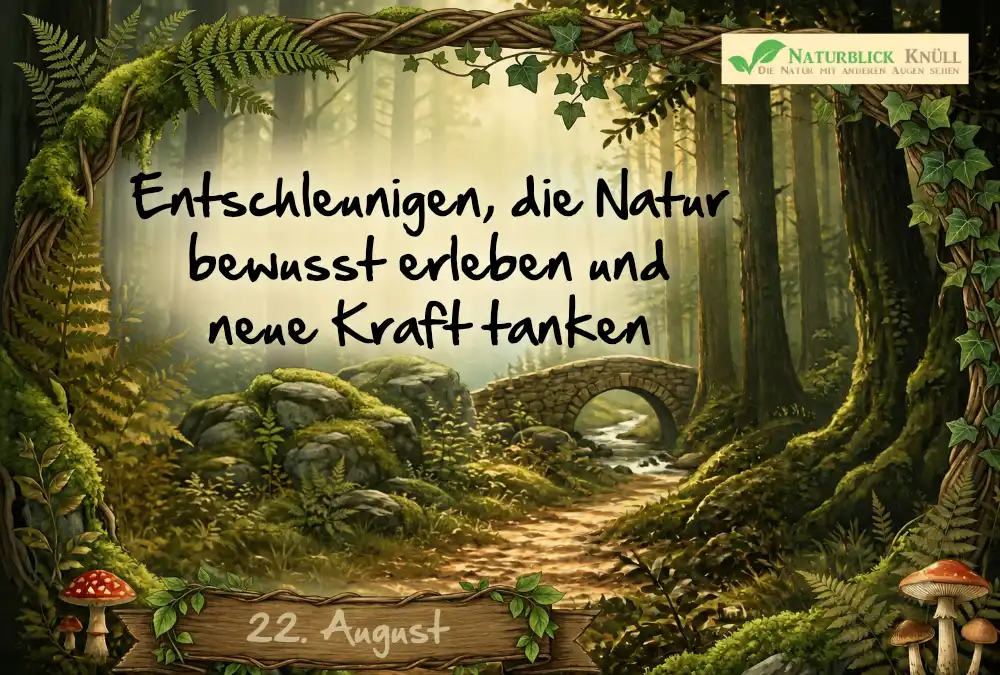 Entschleunigen, die Natur bewusst erleben und neue Kraft tanken
